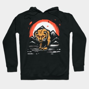 Zen Cartoons Japan, Tiger Mountains Hoodie